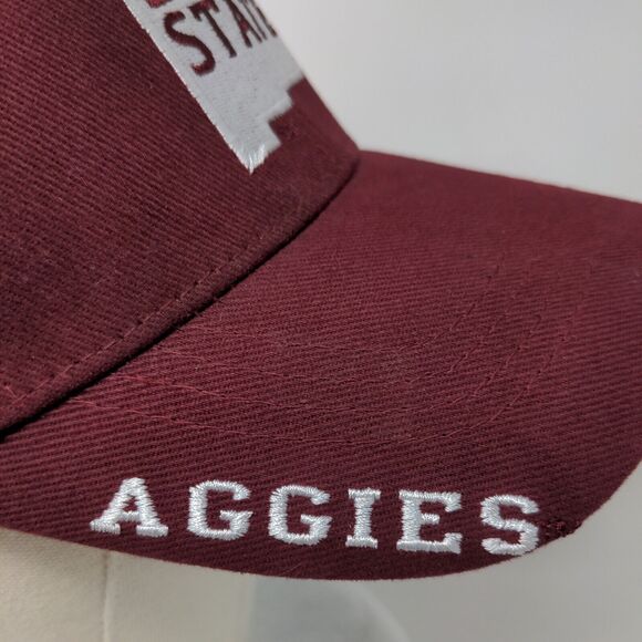 Russell Athletic Mens Strapback Hat Red Embroidered New Mexico State Aggies Logo - Picture 5 of 8